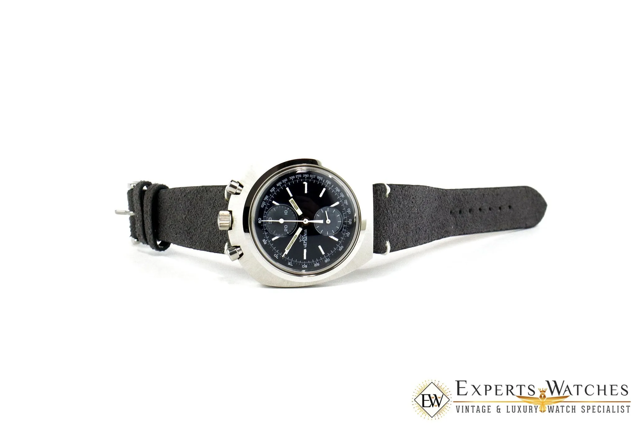 SOLD!!!  Serviced Vintage 1970's Lemania BullHead Chronograph 872 Omega 930 Watch CPO