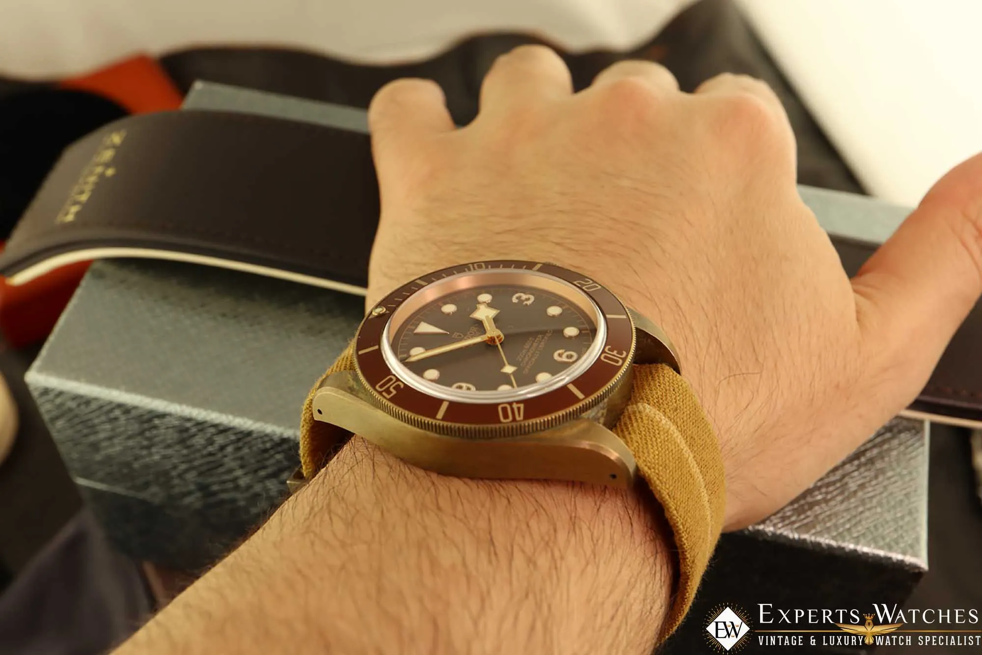 Sold!!! TUDOR Black Bay Bronze 79250BM 43mm Automatic Box and Papers