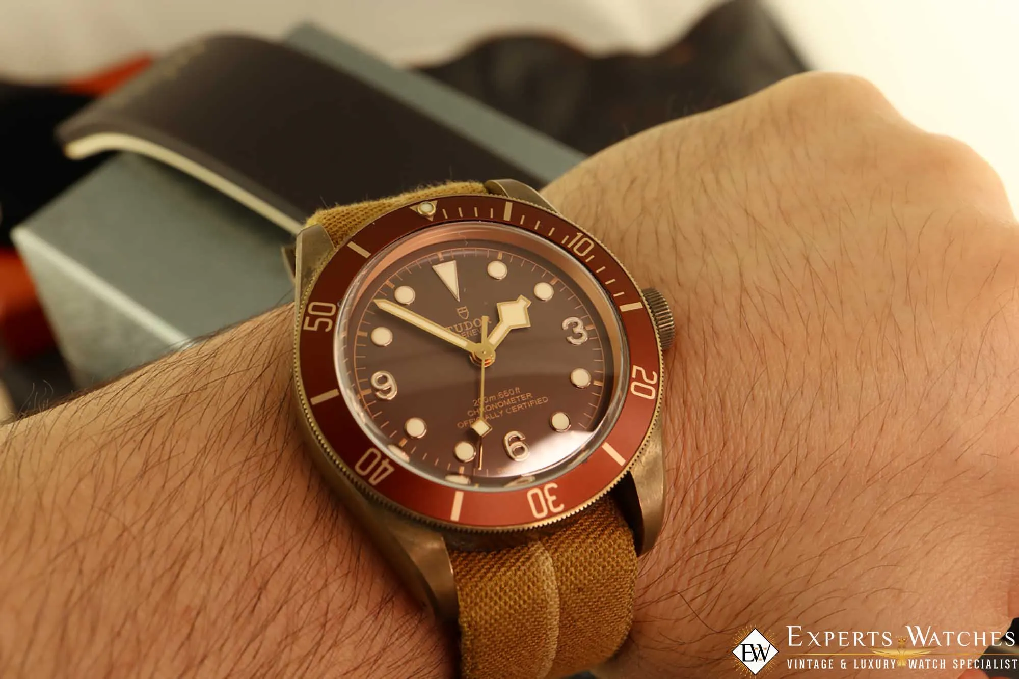 Sold!!! TUDOR Black Bay Bronze 79250BM 43mm Automatic Box and Papers