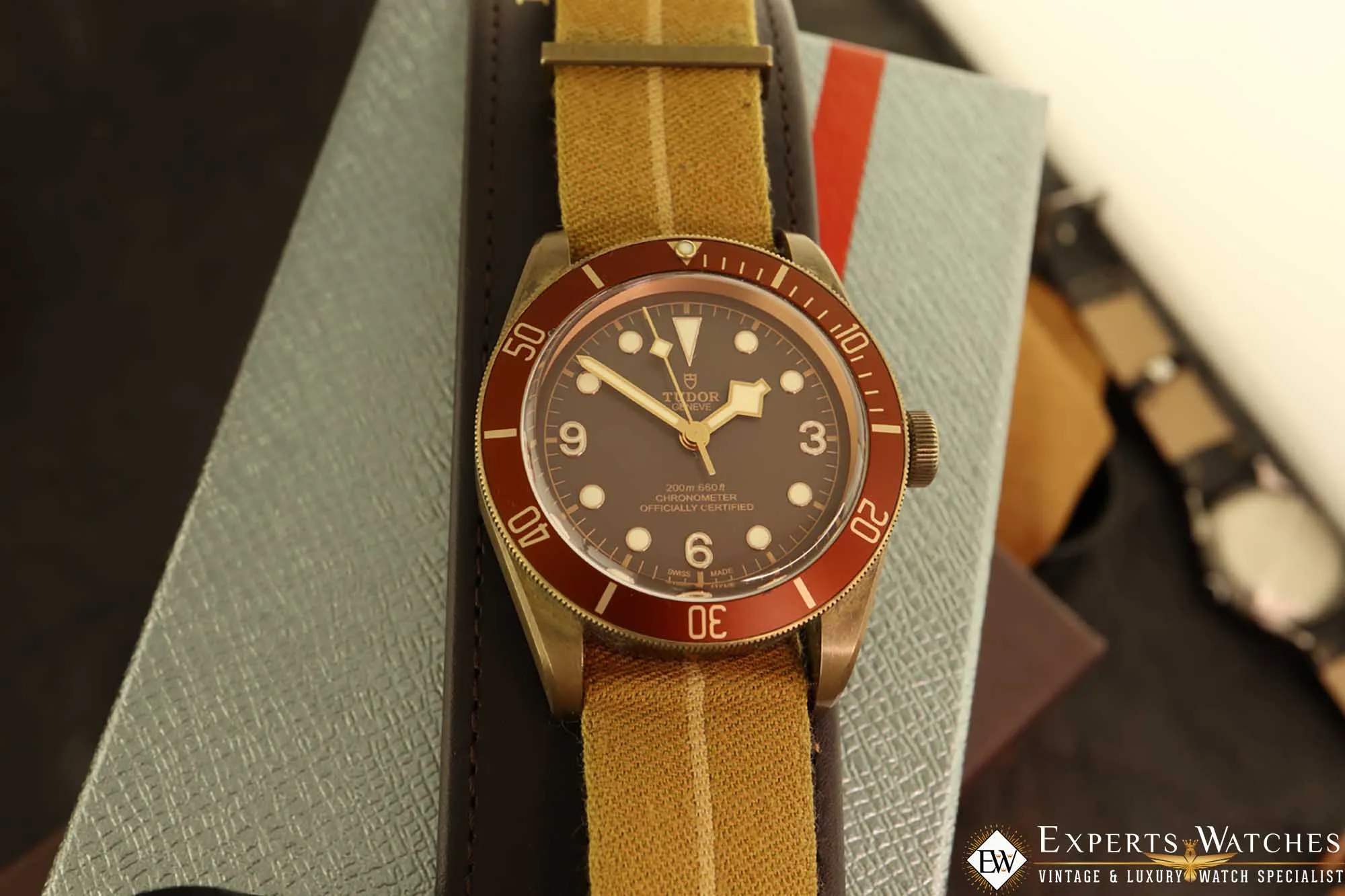 Sold!!! TUDOR Black Bay Bronze 79250BM 43mm Automatic Box and Papers