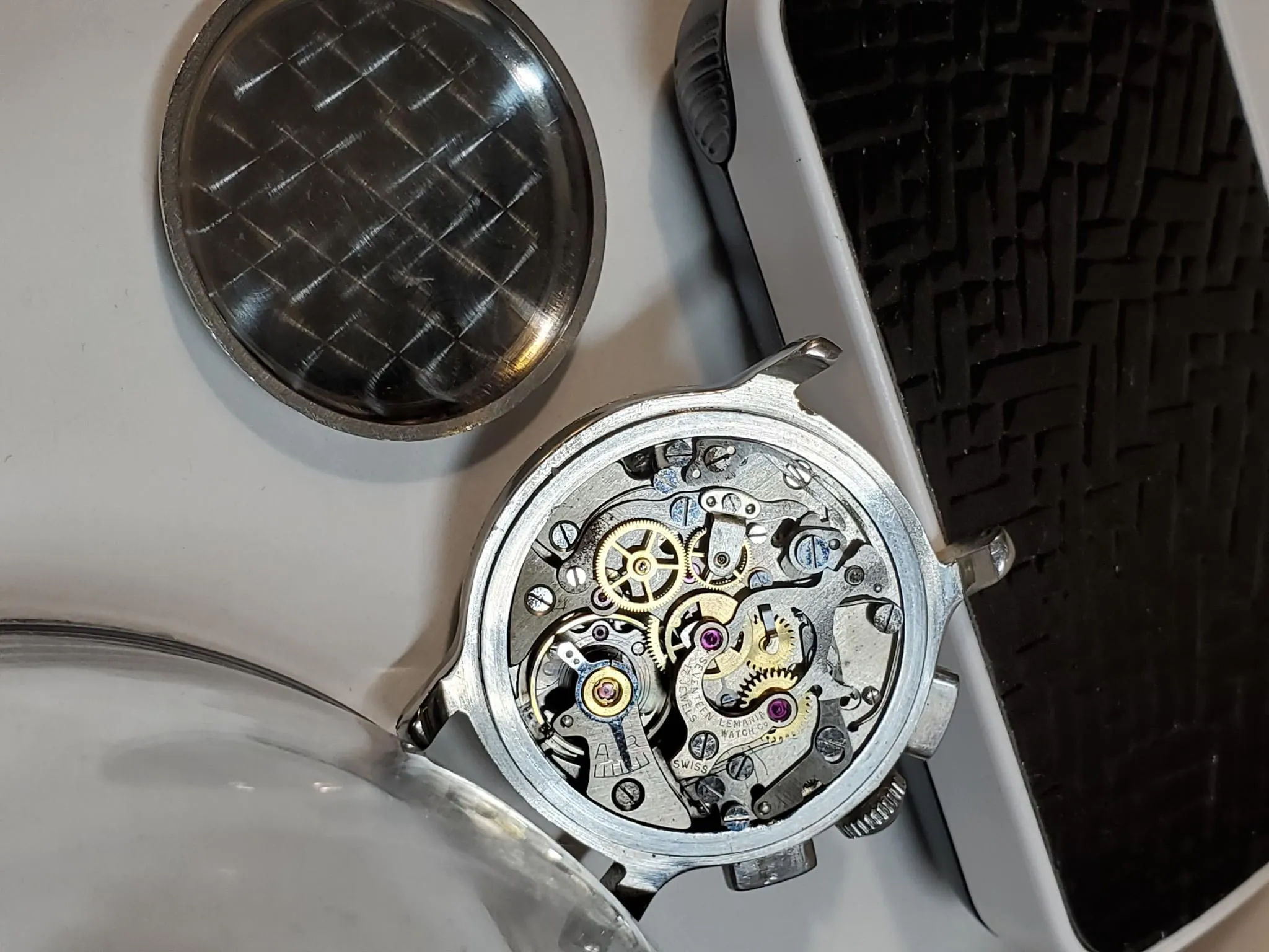SOLD!!!  Vintage 1950s Lemania 105 Chronograph WWII Cal 1275 (320 / 321) CH27 Watch CPO
