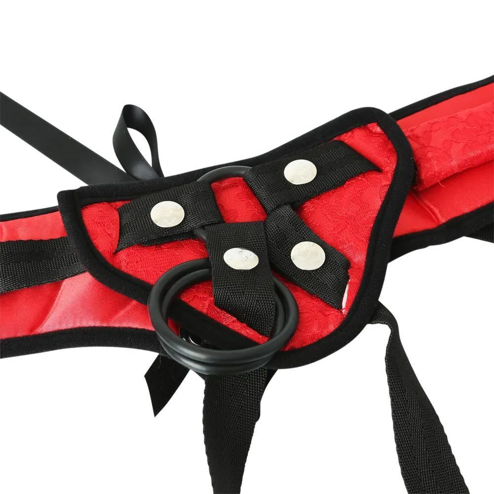 Sportsheets Red Lace Corsette Strap-On