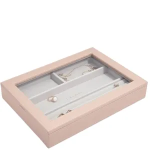 Stackers Classic Jewellery Box (Glass Lid) - Blush Pink