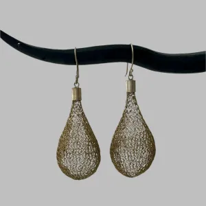 Sunarti Brass Bulb Earrings (large)