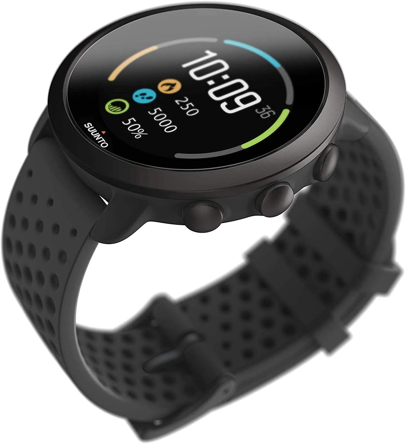 Suunto 3 New Edition Fitness Multisport Watch with Heart Rate Monitor and Wearable4U Earbuds Pro and Power Bank Bundle (Slate Grey)