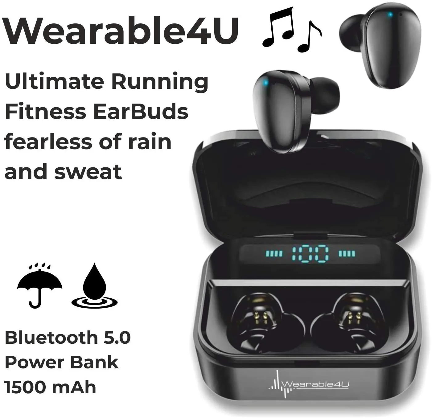 SUUNTO 7 White Burgundy GPS Smartwatch with Versatile Sports Experience with Wearable4U EarBuds Power Bundle
