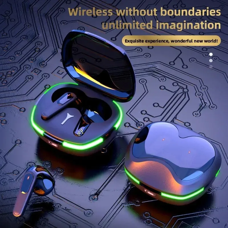 SW-P60 Wireless bluetooth earphones Headset Touch Light With Mic HiFi Stereo Headset Sports Outdoor Earbuds Ear Games Music