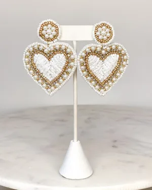 Sweetheart Beaded Earrings