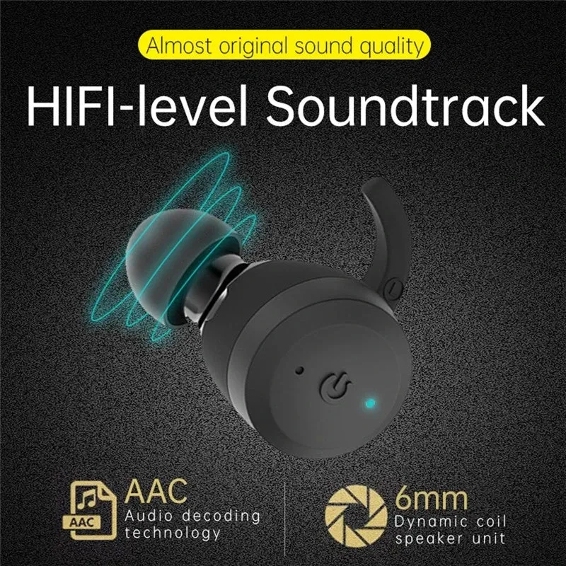 Swimming Waterproof Bluetooth Earphone - Sport Wireless Headset with 20 Hours Playtime, TWS Dual Wear Style, IPX7 Stereo Earbuds