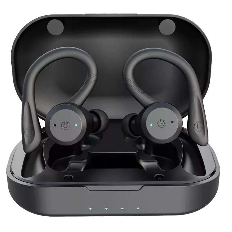 Swimming Waterproof Bluetooth Earphone - Sport Wireless Headset with 20 Hours Playtime, TWS Dual Wear Style, IPX7 Stereo Earbuds
