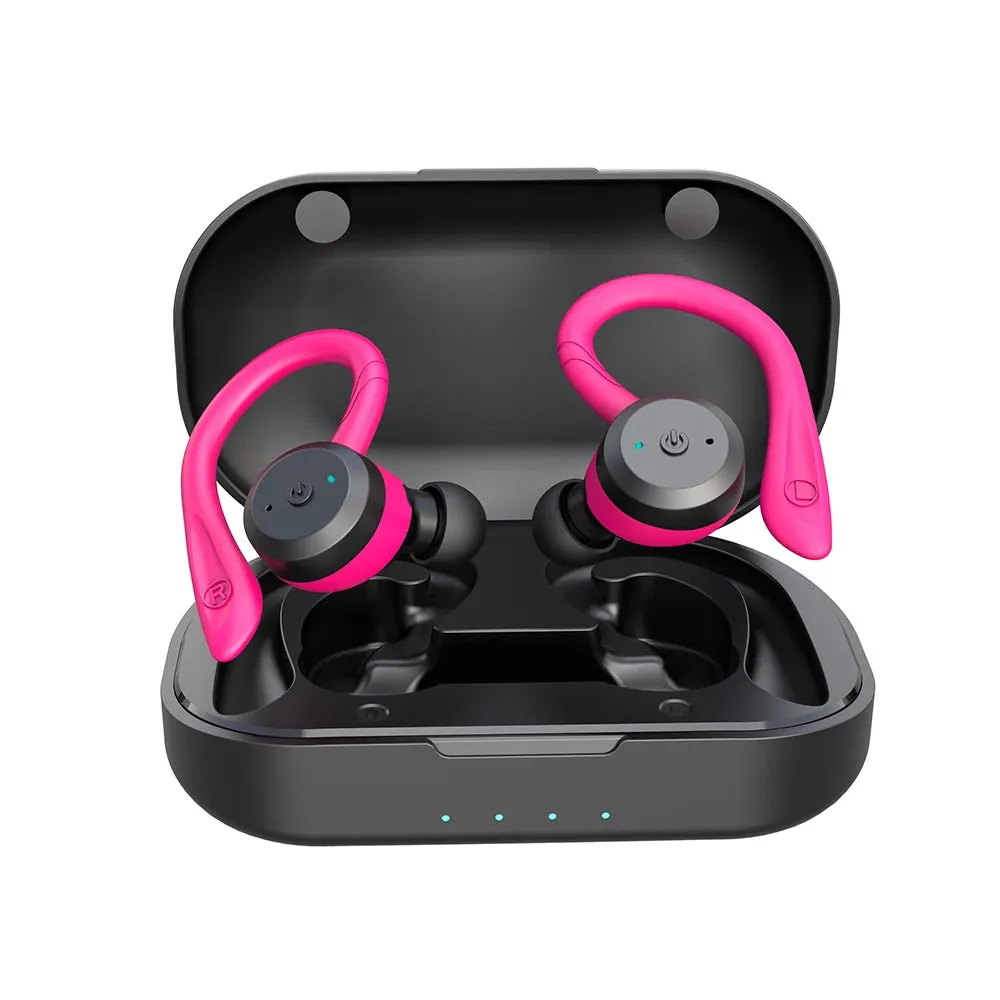 Swimming Waterproof Bluetooth Earphone - Sport Wireless Headset with 20 Hours Playtime, TWS Dual Wear Style, IPX7 Stereo Earbuds