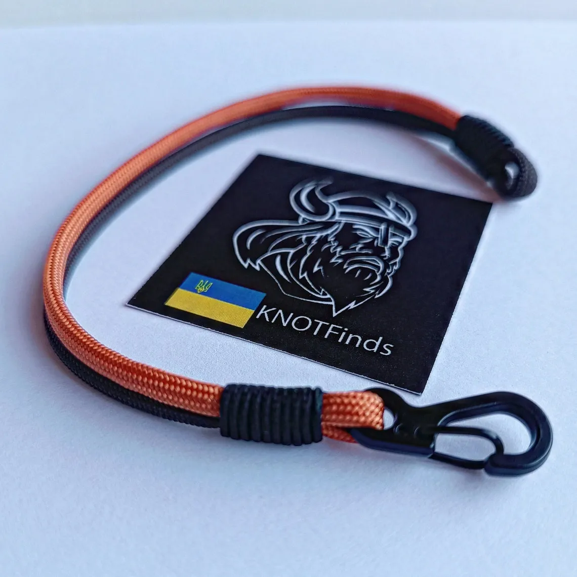 Thin exotic Paracord bangle. Custom size. Style icon. Trends 2023. Bangle rope. Brown, orange, black. Street style.