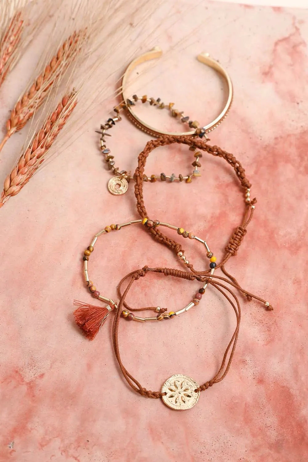 Tiger Eye Beads Stackable Bracelet