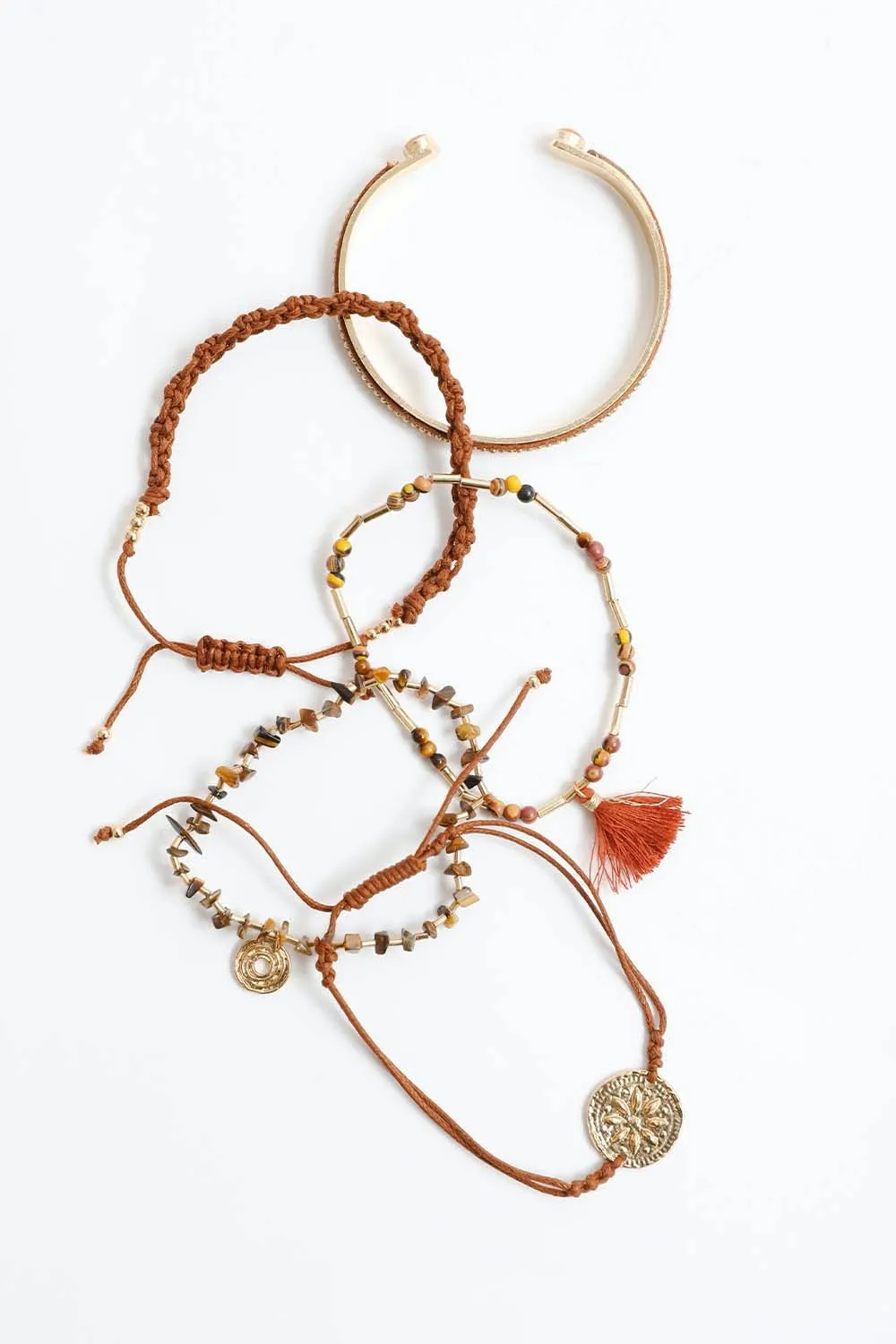 Tiger Eye Beads Stackable Bracelet
