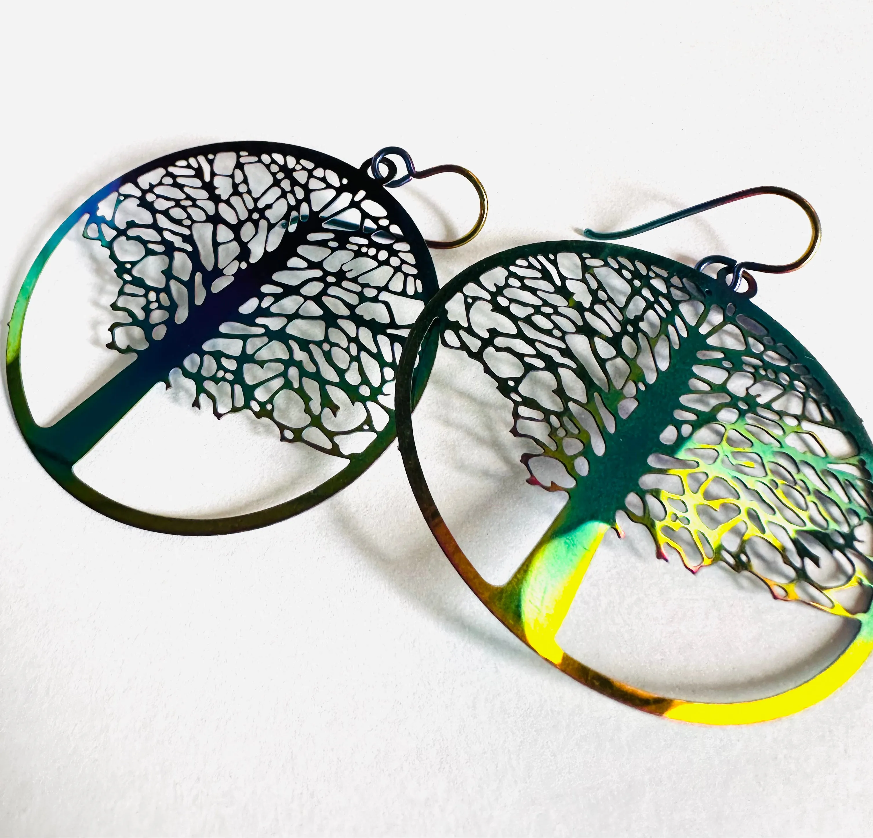Tree of Life Colorful Earrings/Tree Earrings/Niobium