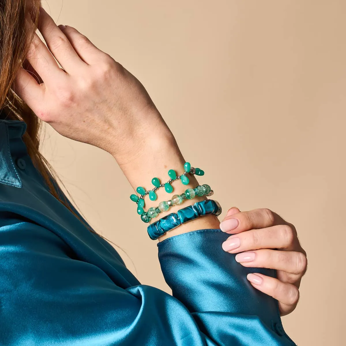 Turquoise Hermione | Sorceress Glass Bracelet