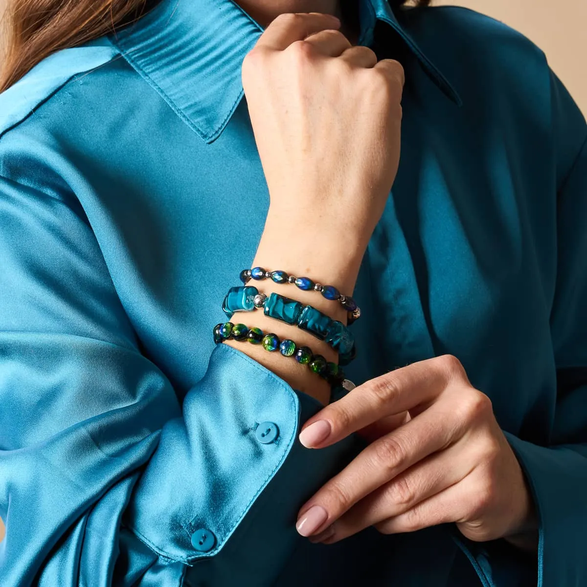 Turquoise Hermione | Sorceress Glass Bracelet