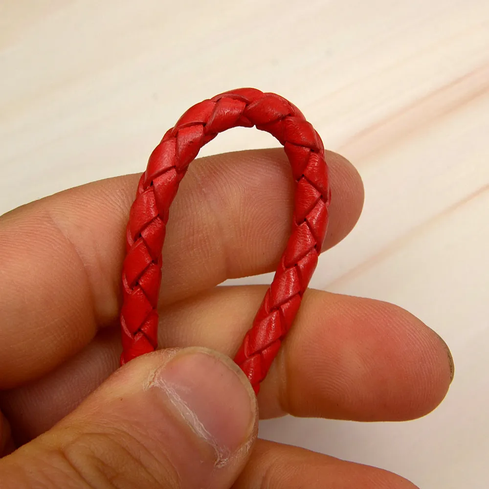Twisted genuine Leather Strap Braided Bolo leather Cord - 1meter, bracelet items, leather supplies MLT- P0000DOJ