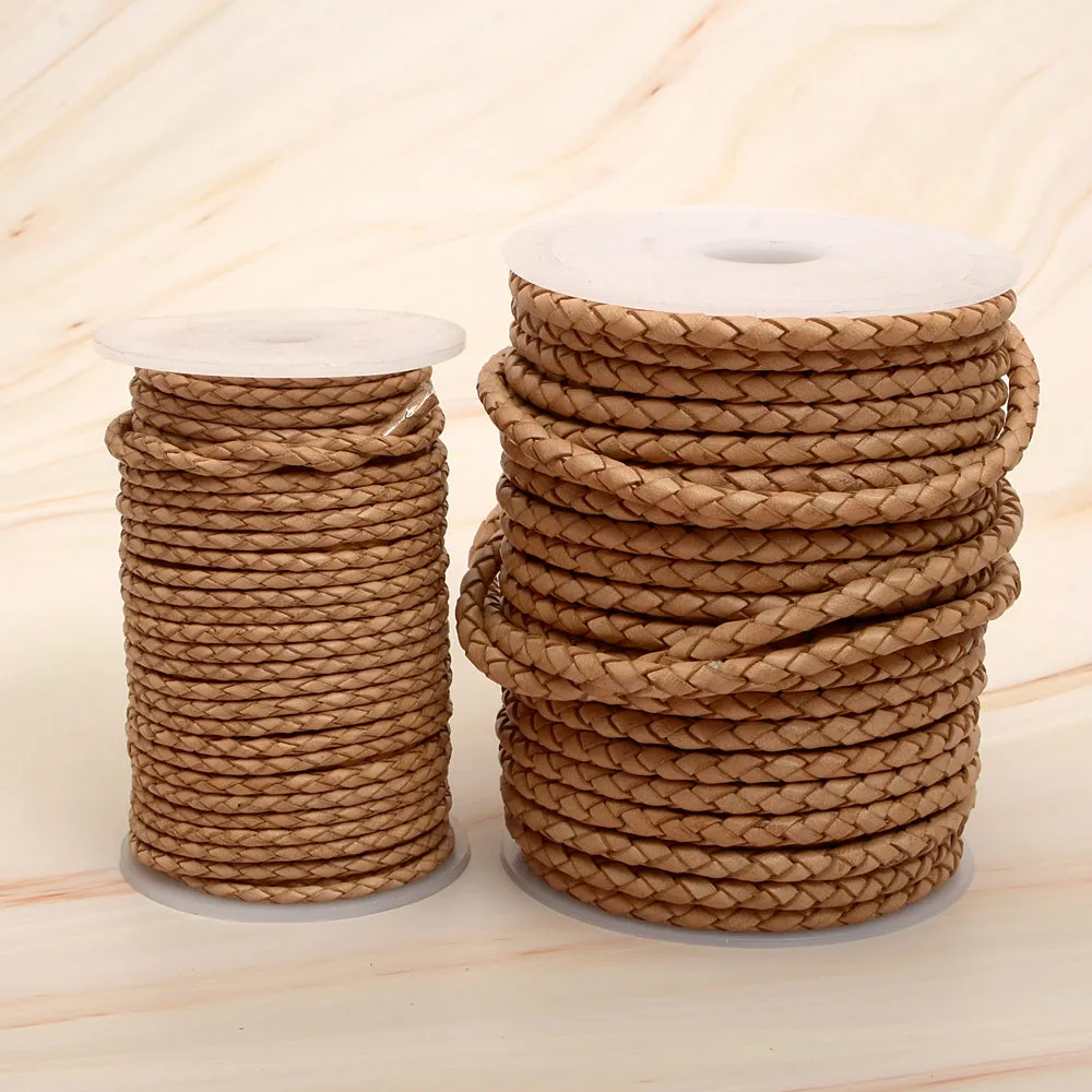 Twisted genuine Leather Strap Braided Bolo leather Cord - 1meter, bracelet items, leather supplies MLT- P0000DOJ