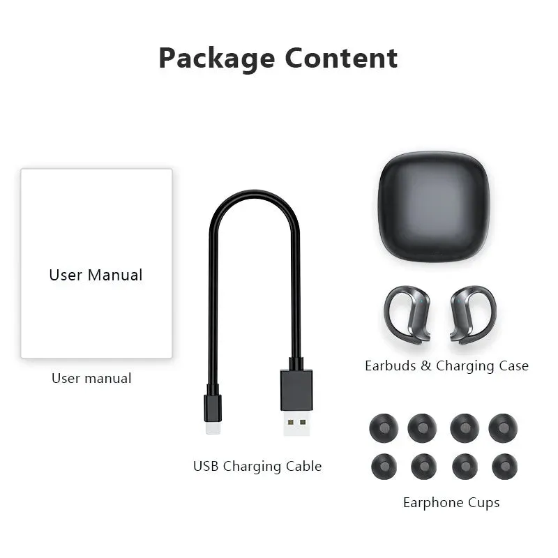 TWS Wireless Headphones: Bluetooth Noise-Canceling Earbuds, Waterproof Sports Headset with 9D Stereo Sound and Microphone