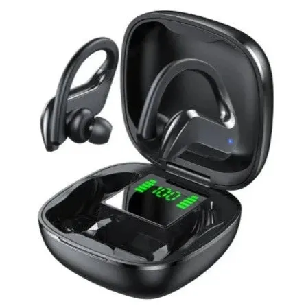 TWS Wireless Headphones: Bluetooth Noise-Canceling Earbuds, Waterproof Sports Headset with 9D Stereo Sound and Microphone