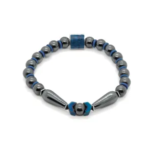 Unique Hematite Energy Stone Men's Beaded Bracelet