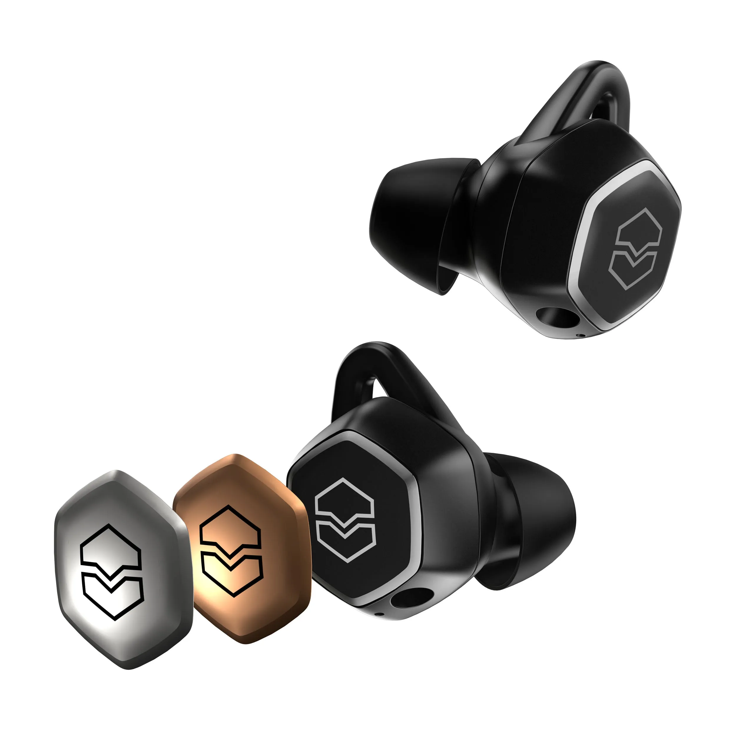 V-Moda Hexamove Pro True Wireless Earbuds - Black