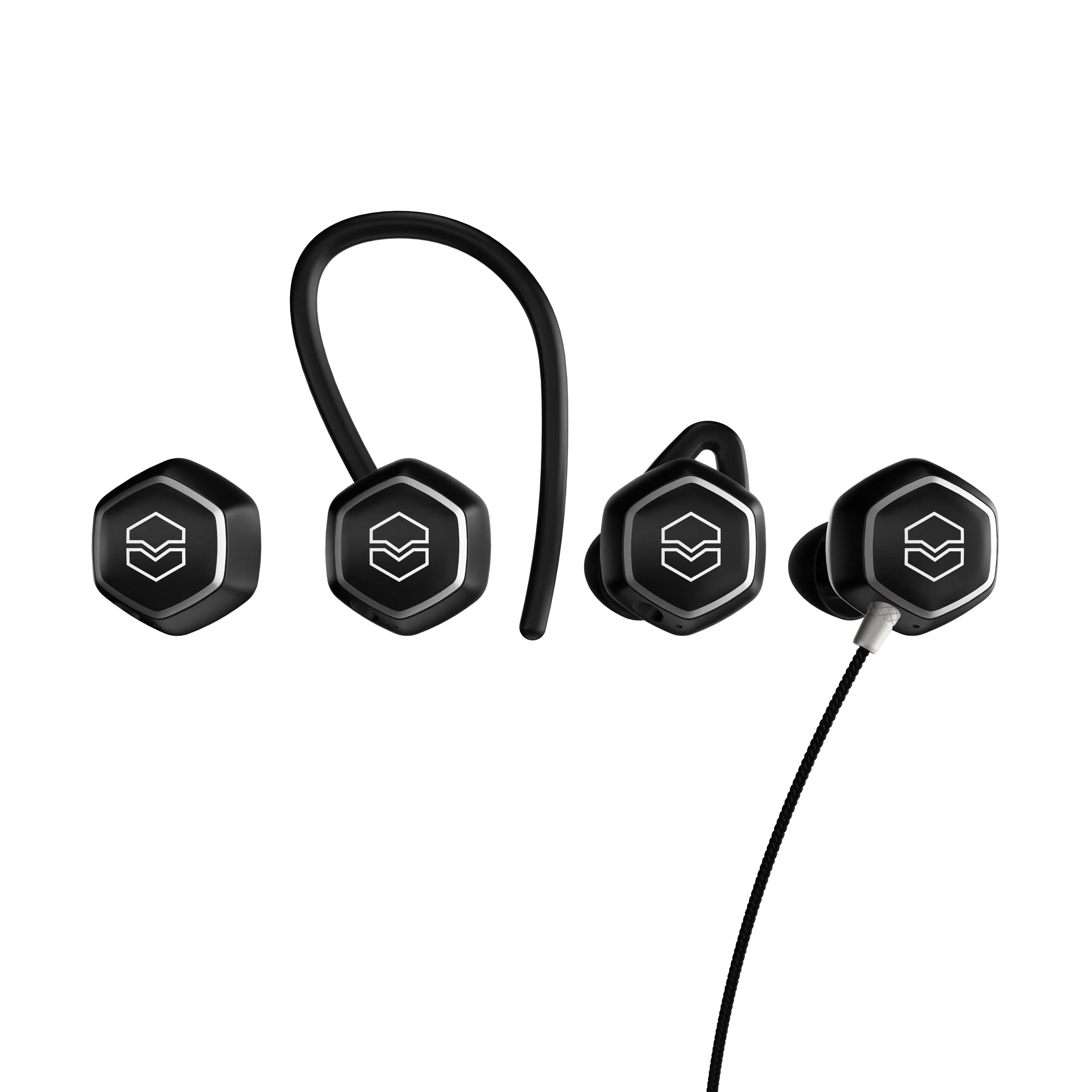 V-Moda Hexamove Pro True Wireless Earbuds - Black
