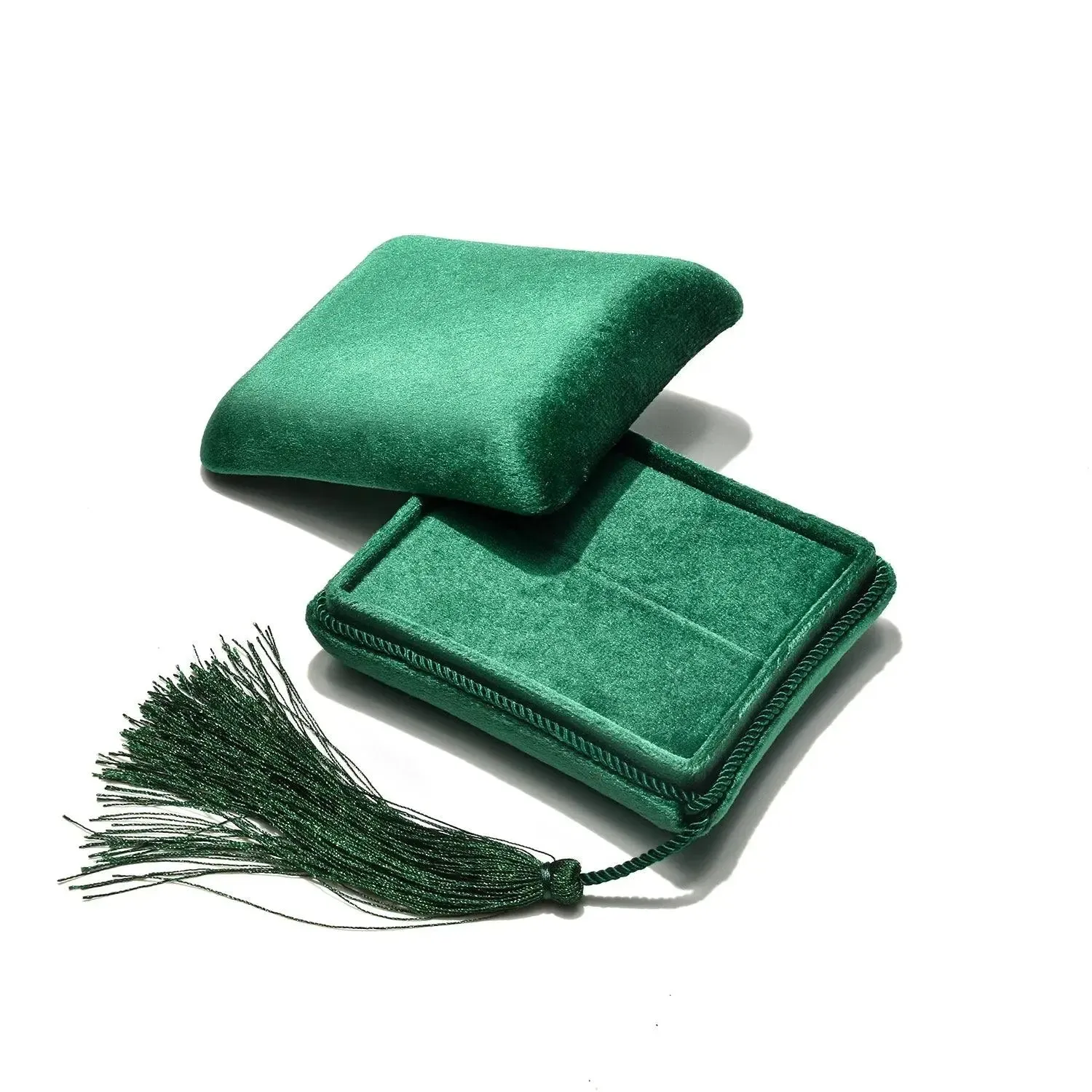 Velvet Tassel Ring Necklace Bracelet Suede Custom Logo Travel Jewelry Box Wedding Gifts for Guests Women Storage Case