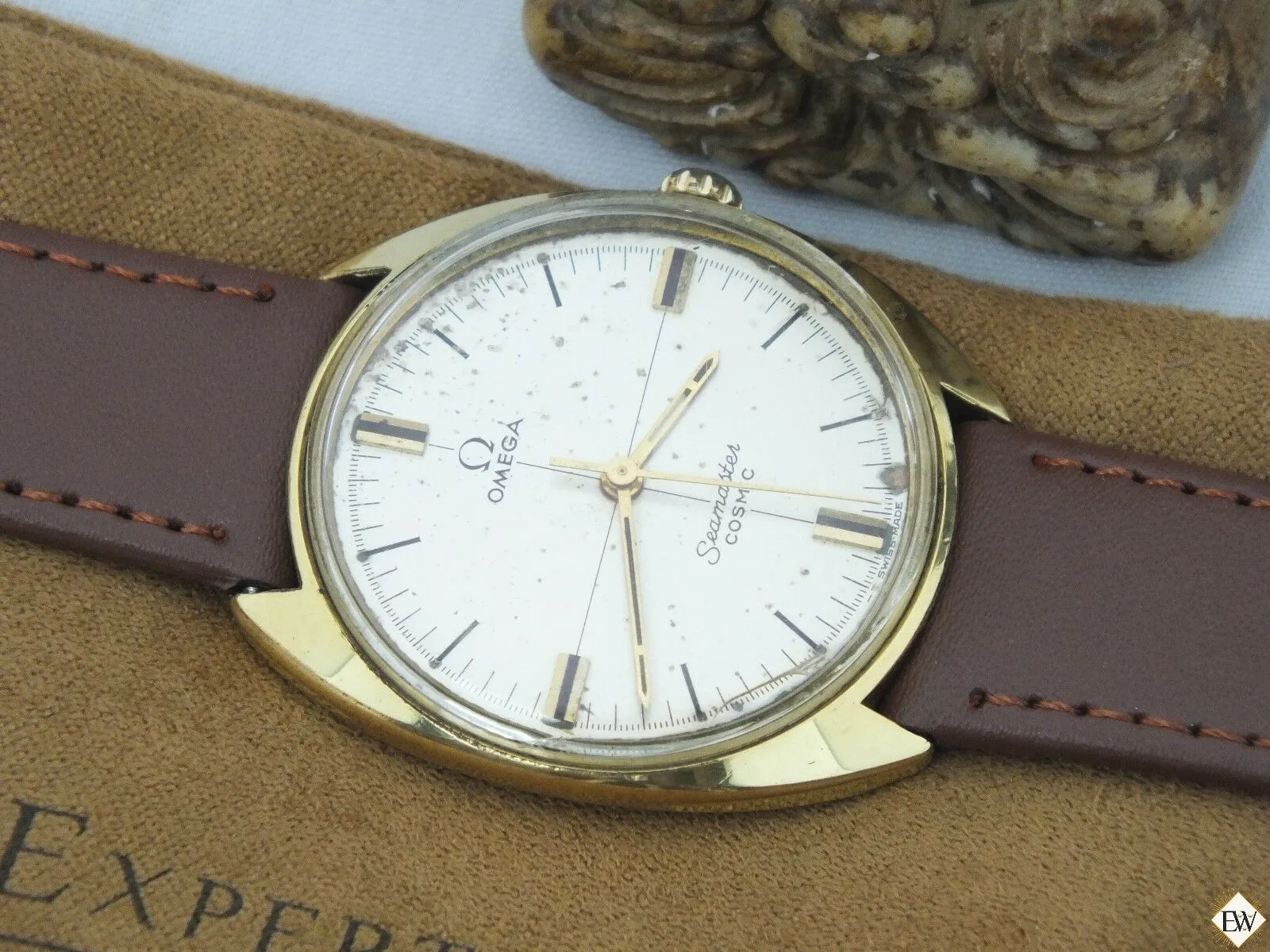 Vintage Gold Plated Omega SeaMaster COSMIC 135.017 SP Watch Sector Dial Cal 601