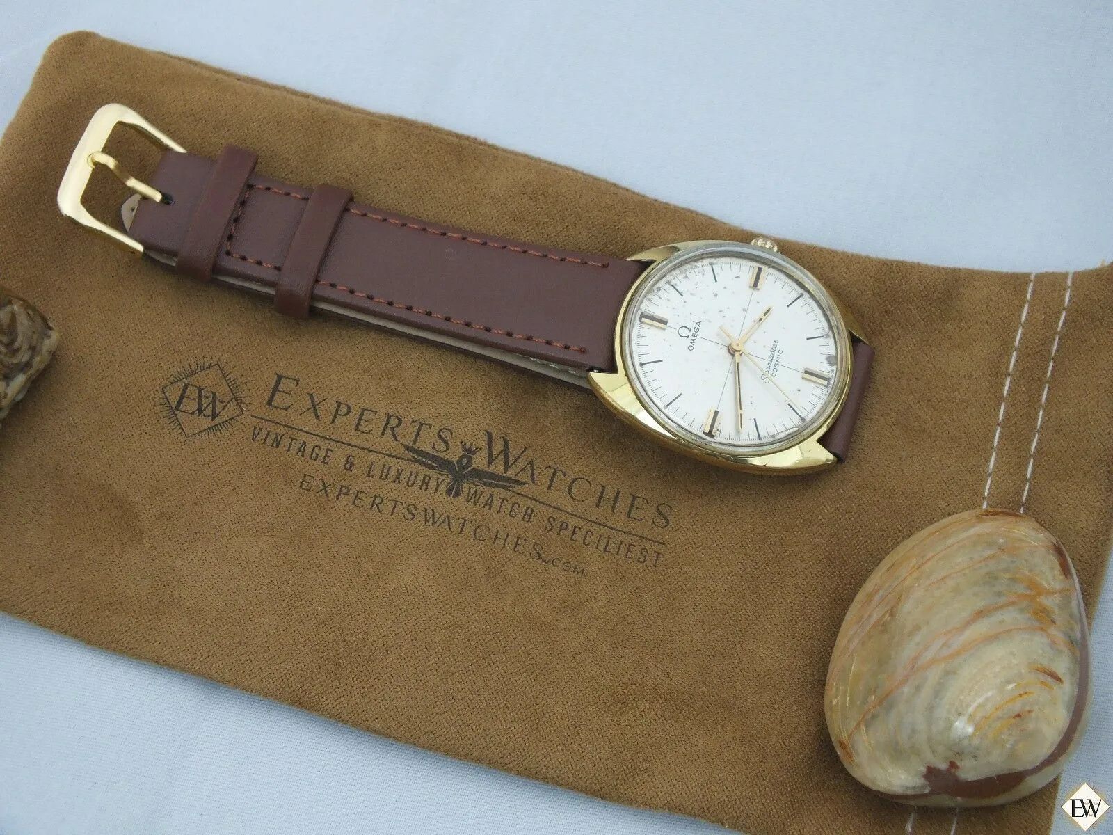 Vintage Gold Plated Omega SeaMaster COSMIC 135.017 SP Watch Sector Dial Cal 601