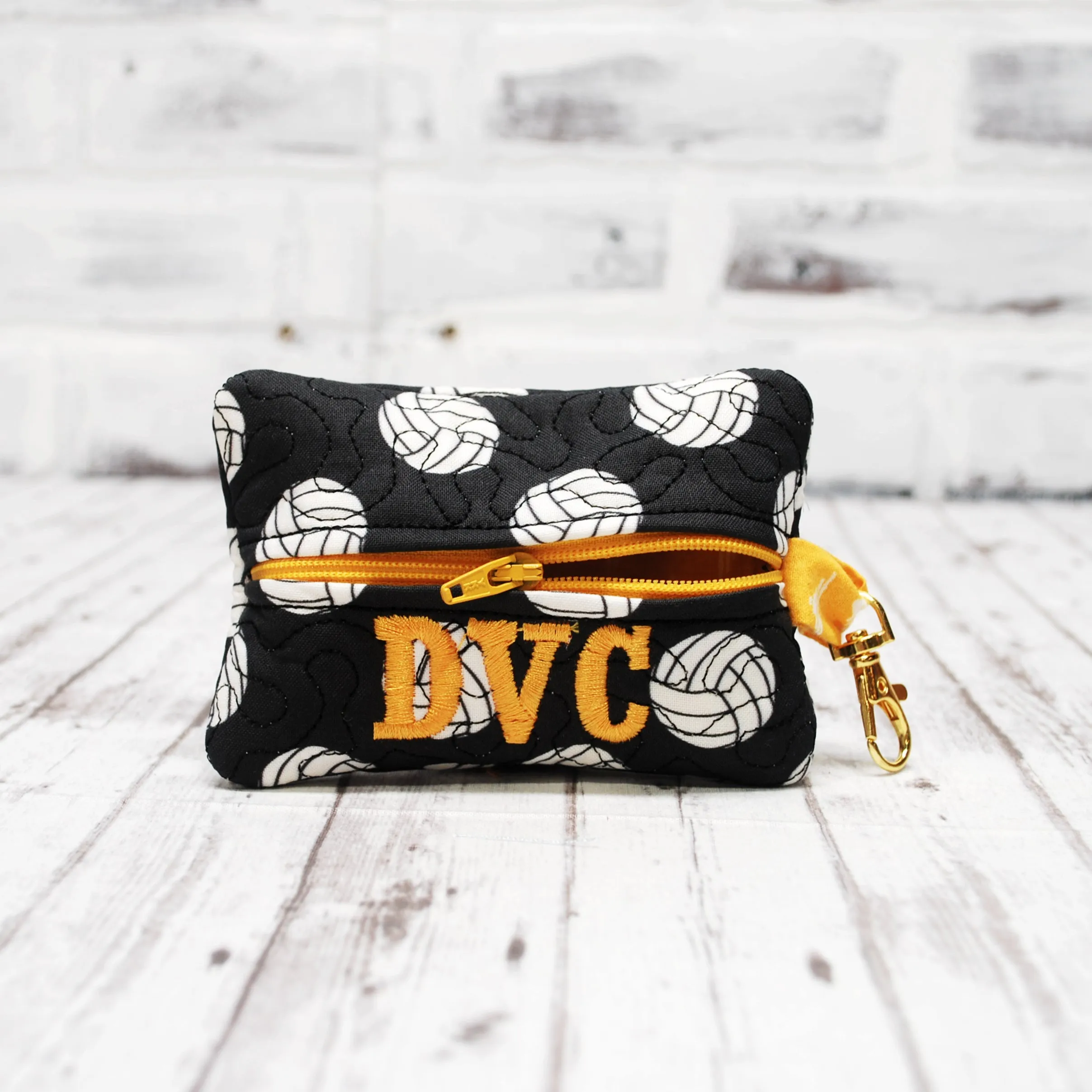 Volleyball Personalized Quilted Pouch