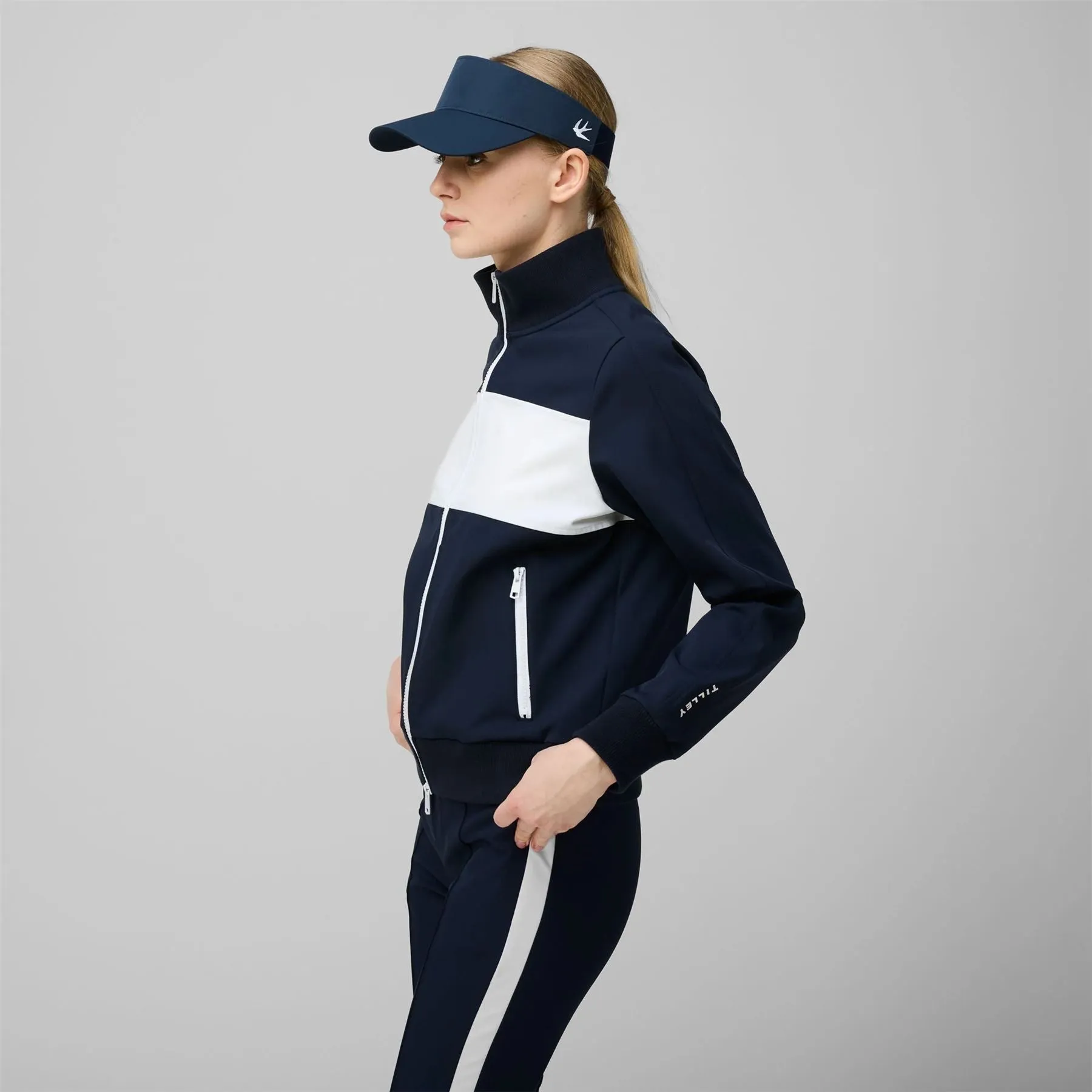 Warm Up Jacket Navy/White