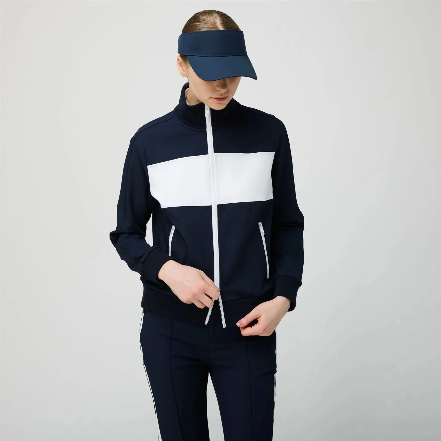 Warm Up Jacket Navy/White