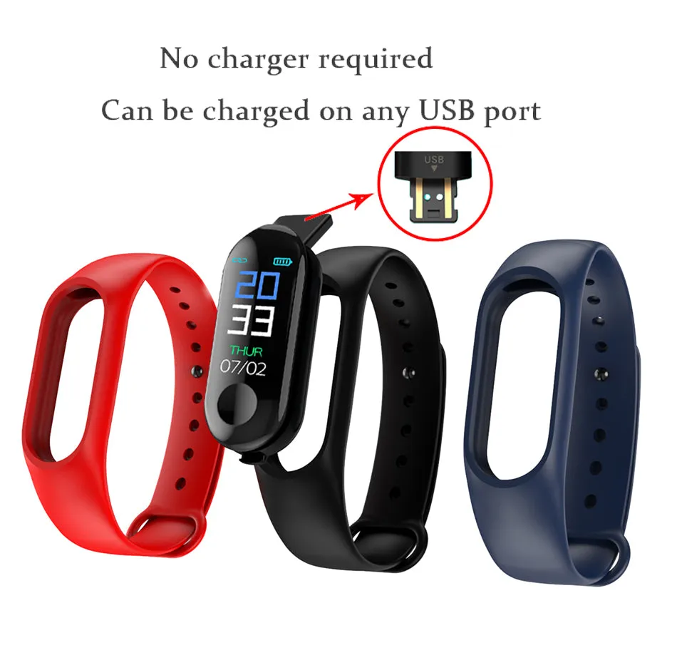 WATERPROOF SMART WATCH FITNESS TRACKER BRACELET FOR MEN WOMEN SPORT WATCHES