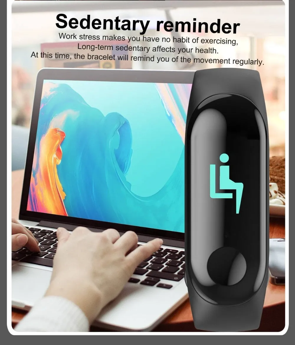 WATERPROOF SMART WATCH FITNESS TRACKER BRACELET FOR MEN WOMEN SPORT WATCHES
