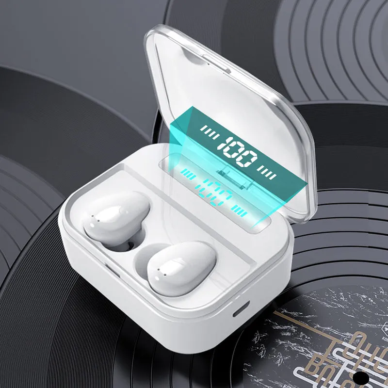 Wearable4U Wireless Bluetooth EarBuds with Charging Power Bank 1500 mAh Case