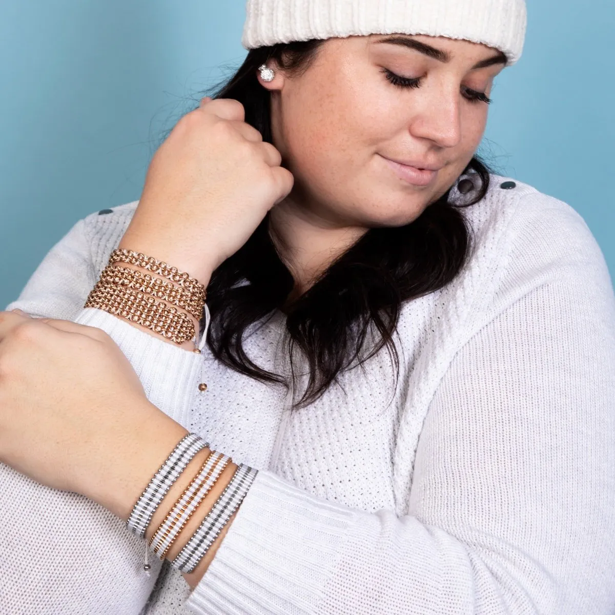 White | 18k Rose Gold | Amici Bracelet