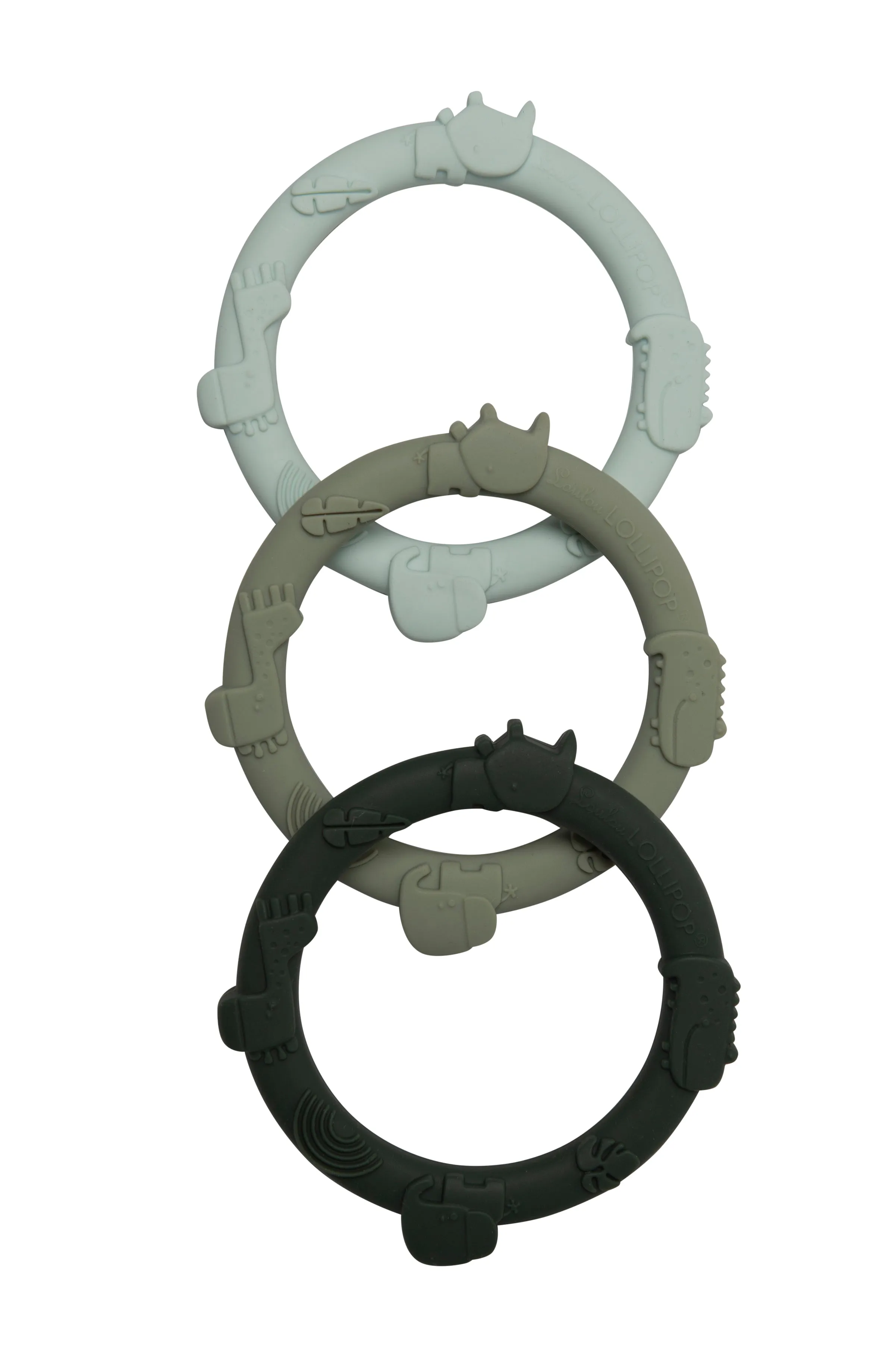 Wild Teether Ring Set - Sage Green