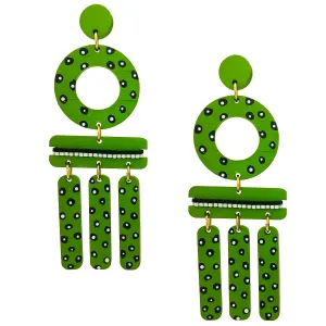 WIND CHIME EARRINGS | LIME