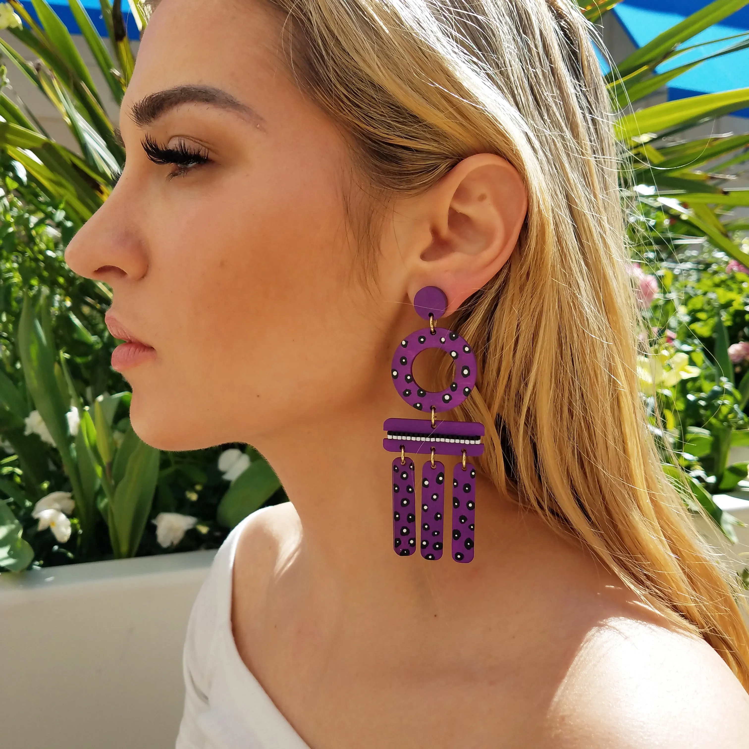 WIND CHIME EARRINGS | PASSION FRUIT