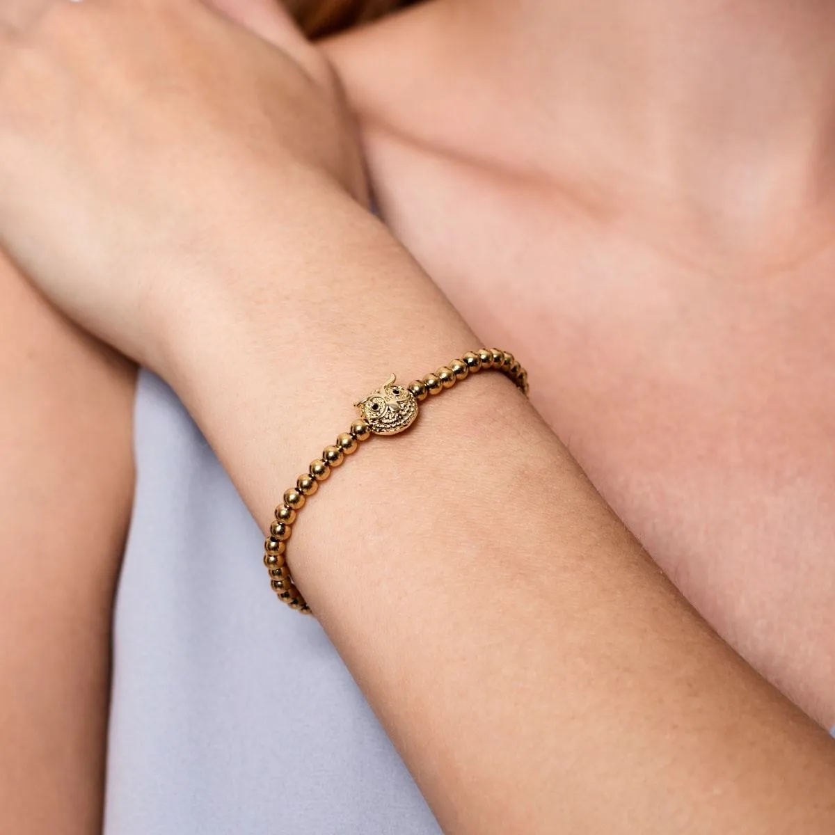 Wisdom | 18k Gold | Crystal Night Owl