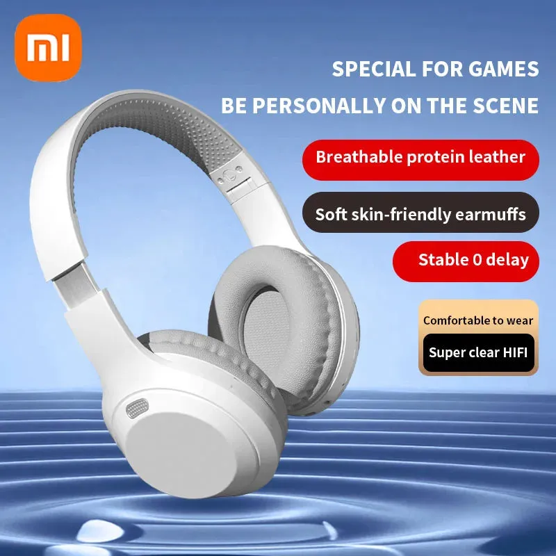 Xiaomi 5W Wireless Headphones Bluetooth5.3 Earphones Foldable Earbuds 40mm Driver Game Music Over Ear Stereo Headset With Mic