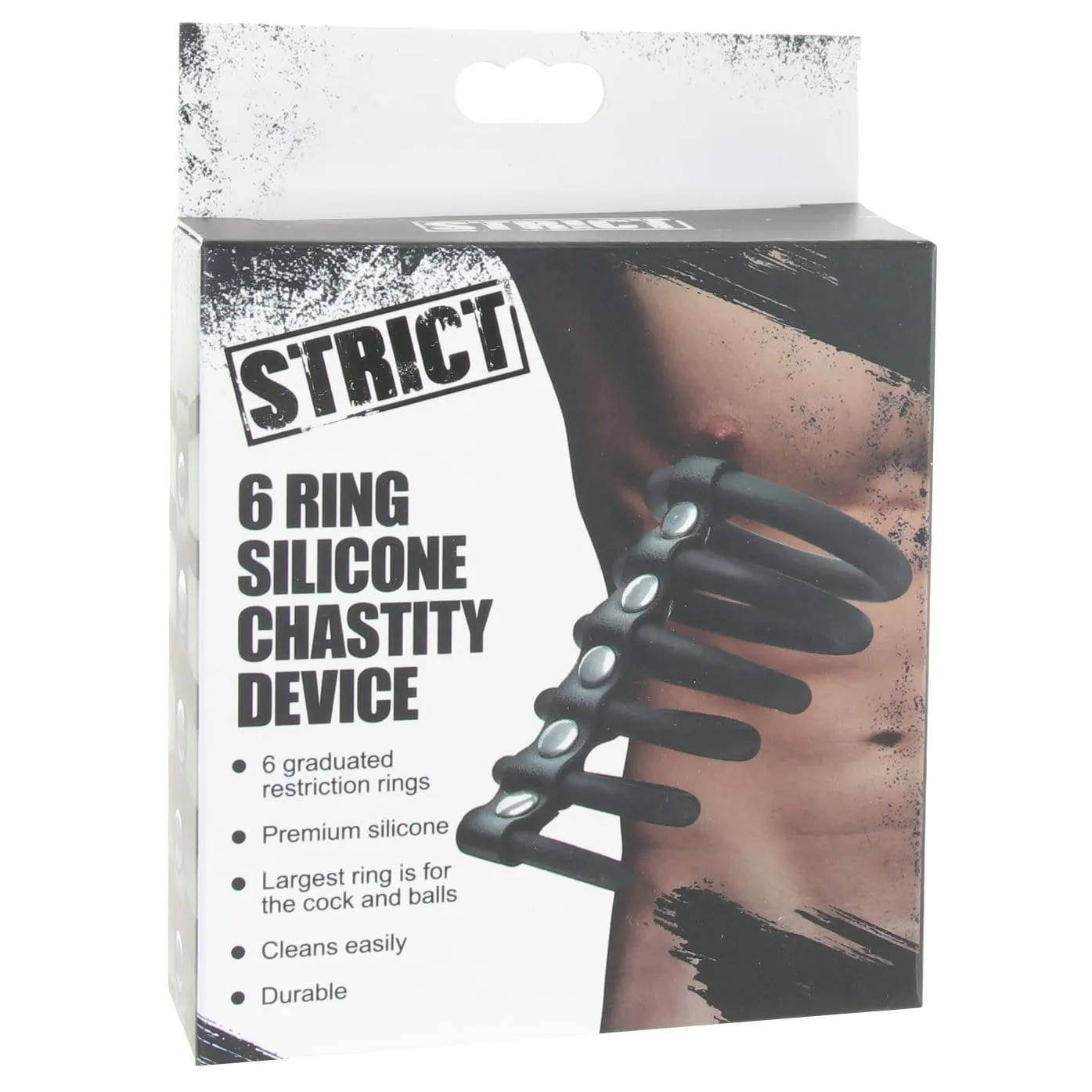 XR Brands Strict 6 Ring Chastity Device