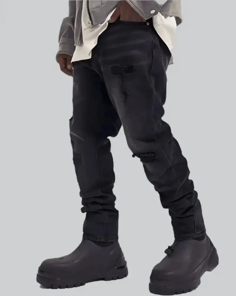 Y2K Grunge Jeans Black for