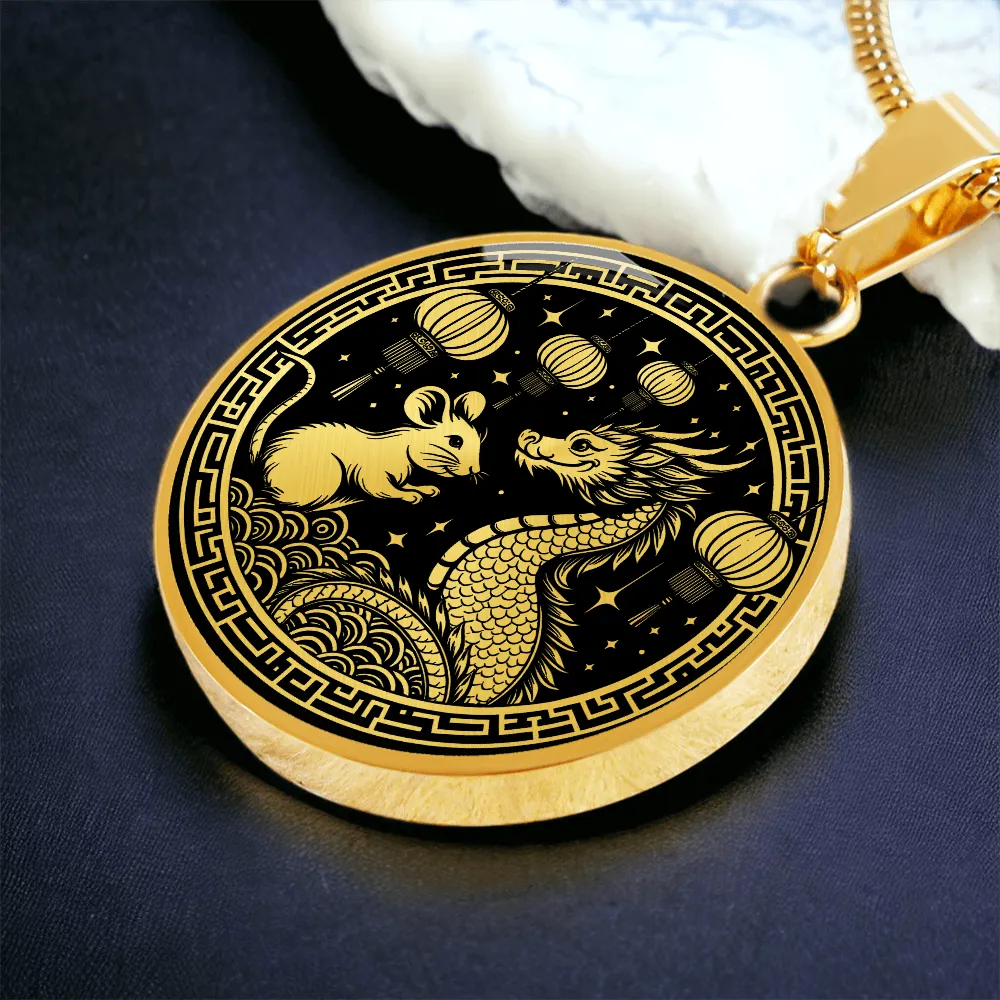 Year of The Rat and Dragon Necklace 2