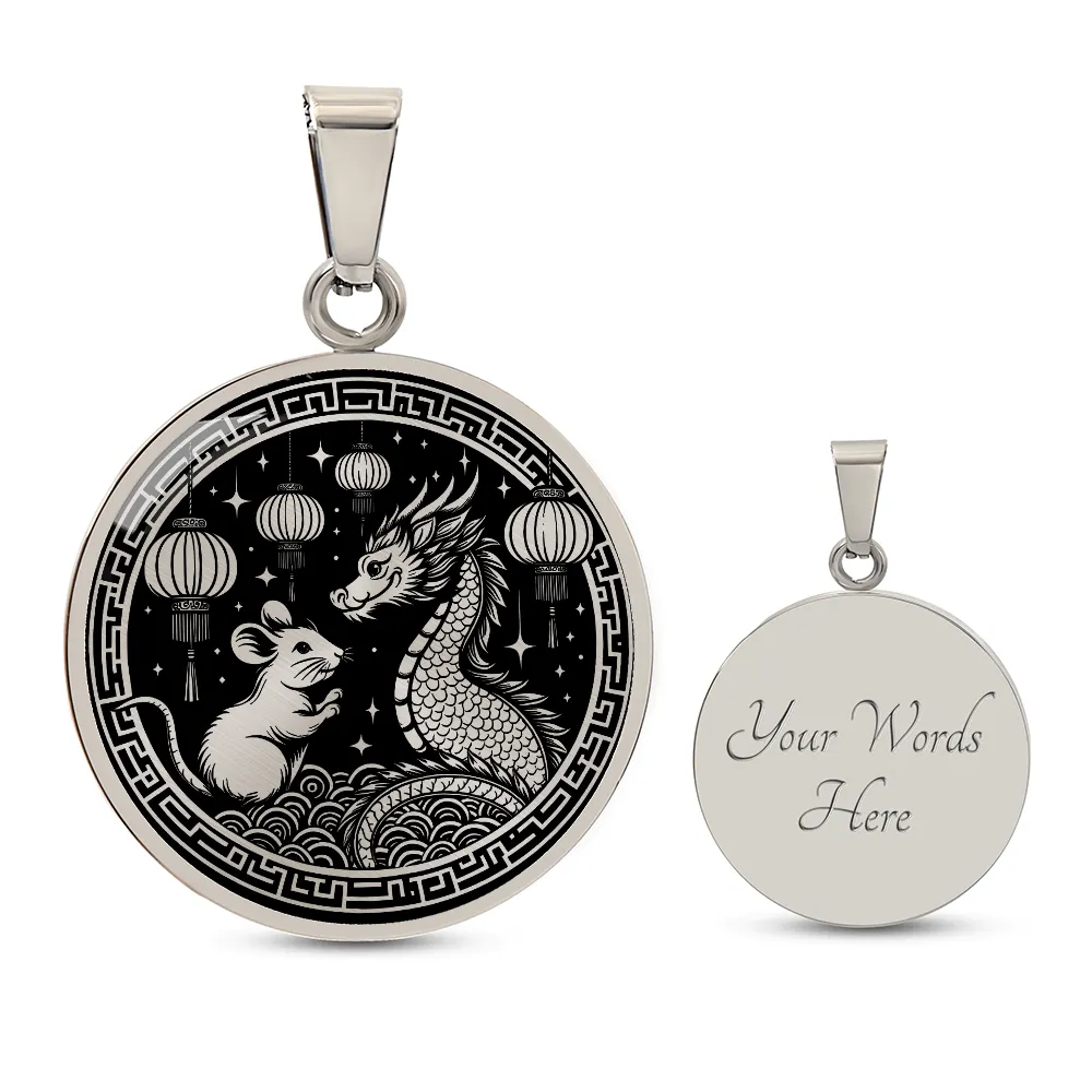 Year of The Rat and Dragon Necklace 2