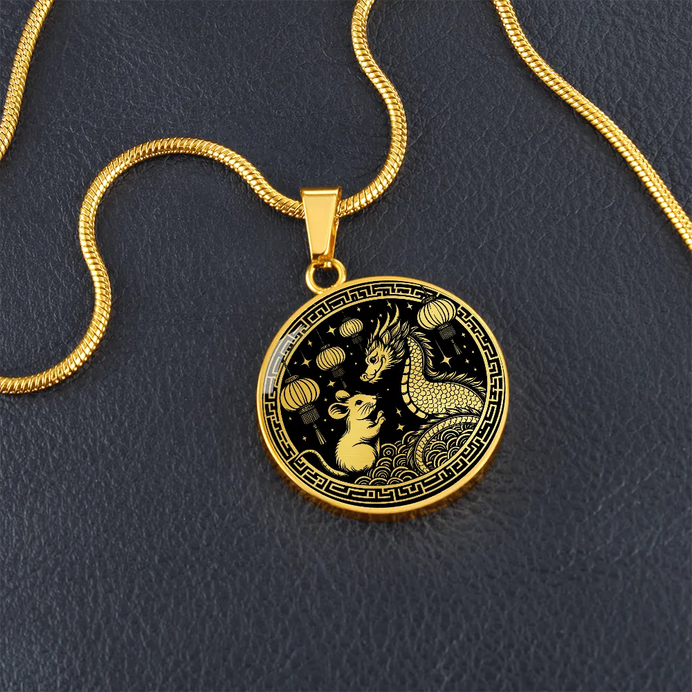Year of The Rat and Dragon Necklace 2