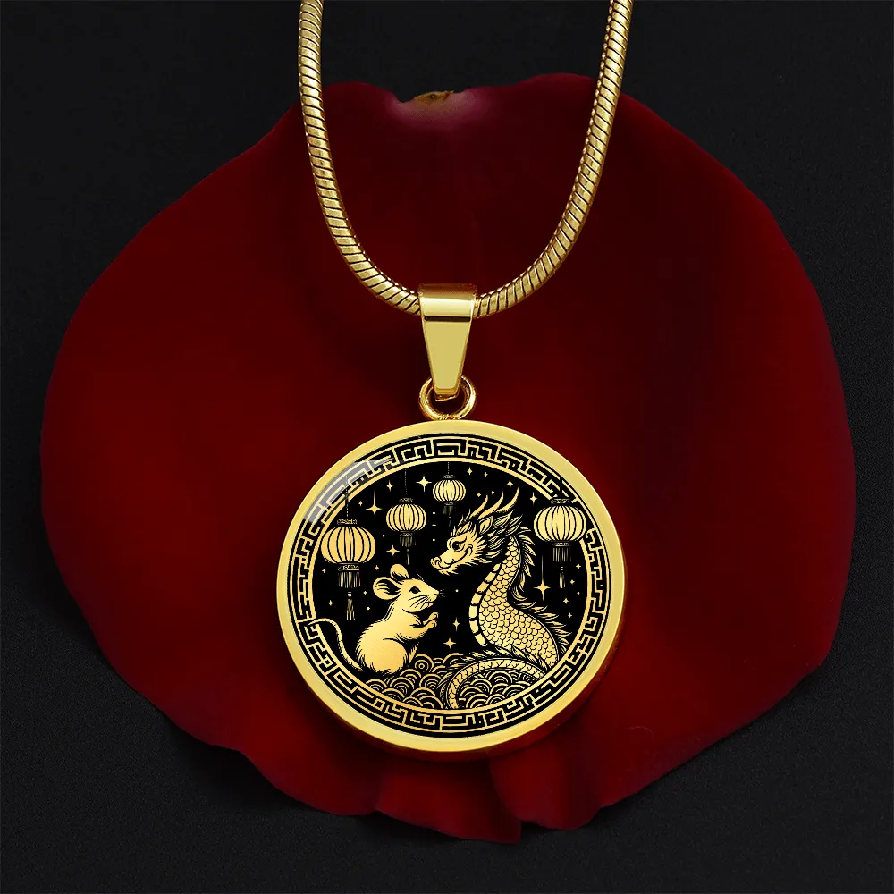 Year of The Rat and Dragon Necklace 2