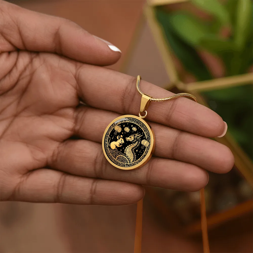 Year of The Rat and Dragon Necklace 2